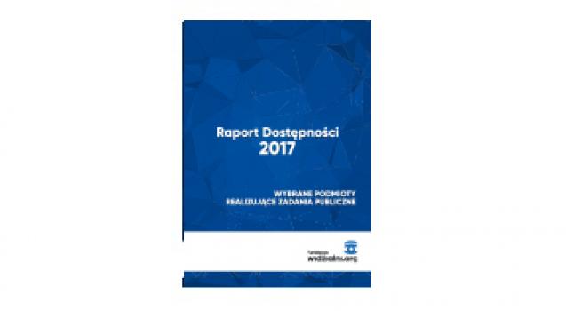 Powiększ obraz: Okładka Raportu Dostępności 2017